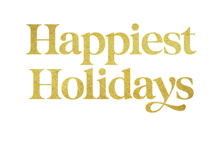 cheers to the Happiest Holidays - celebrate with out favorite winness